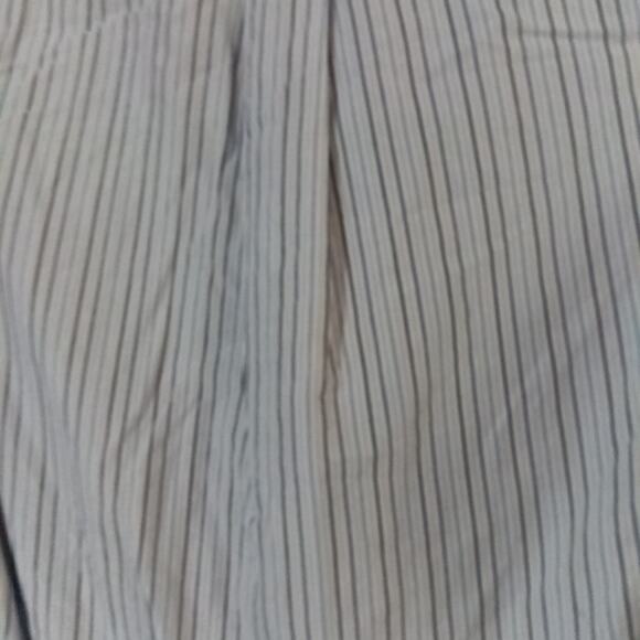 J. Crew Midi Shirt Dress Navy Blue Stripe Size 4 Long Sleeve Tie-Waist Preppy - Picture 2 of 6